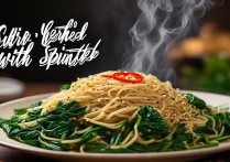 菠菜粉丝炒