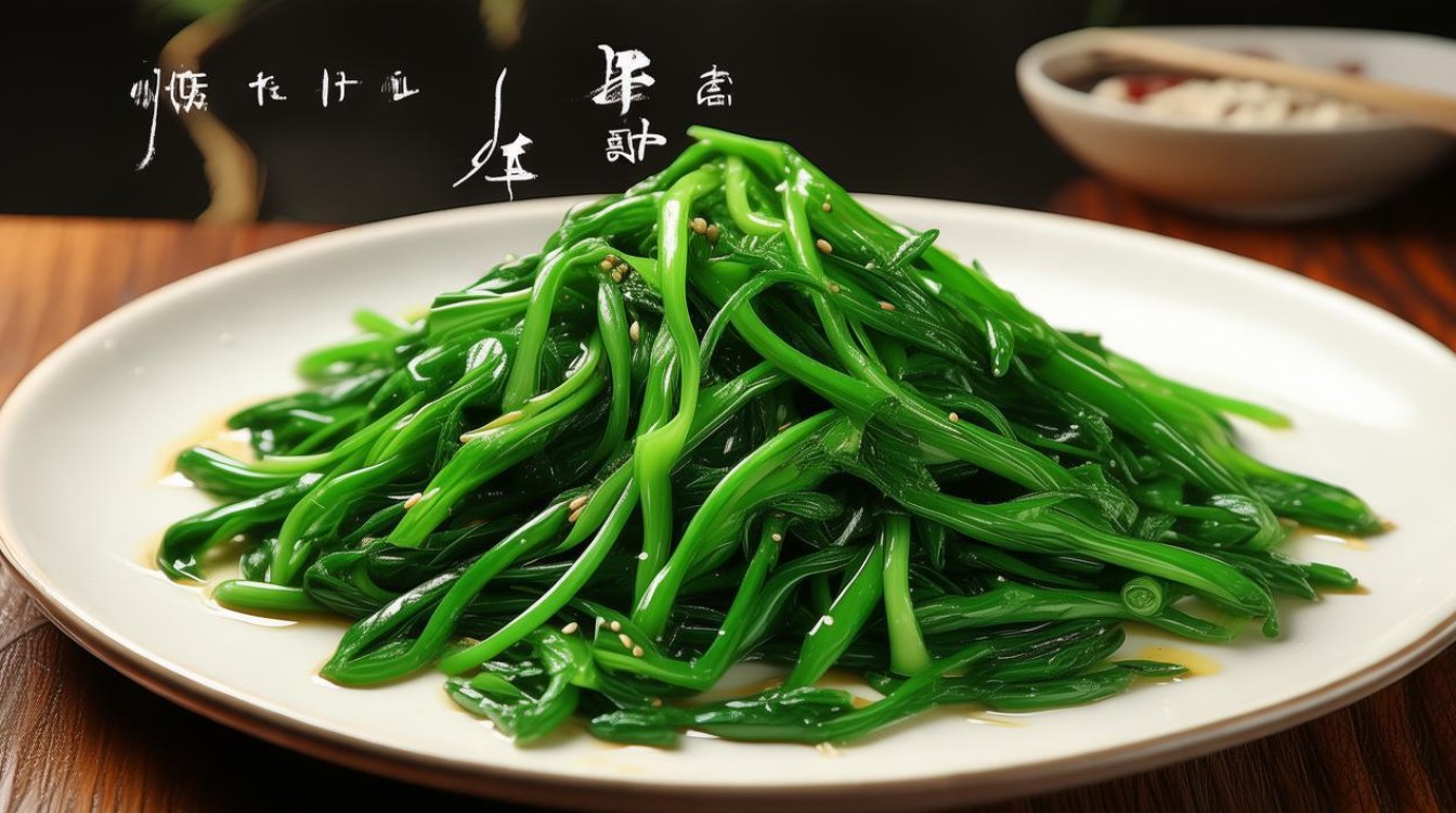 清炒油麦菜
