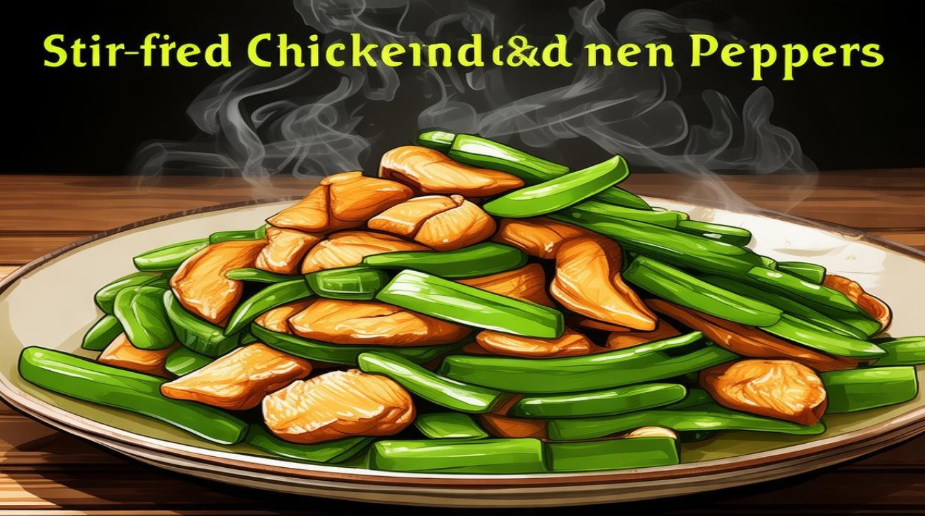 青椒炒鸡丝 青椒炒鸡丝