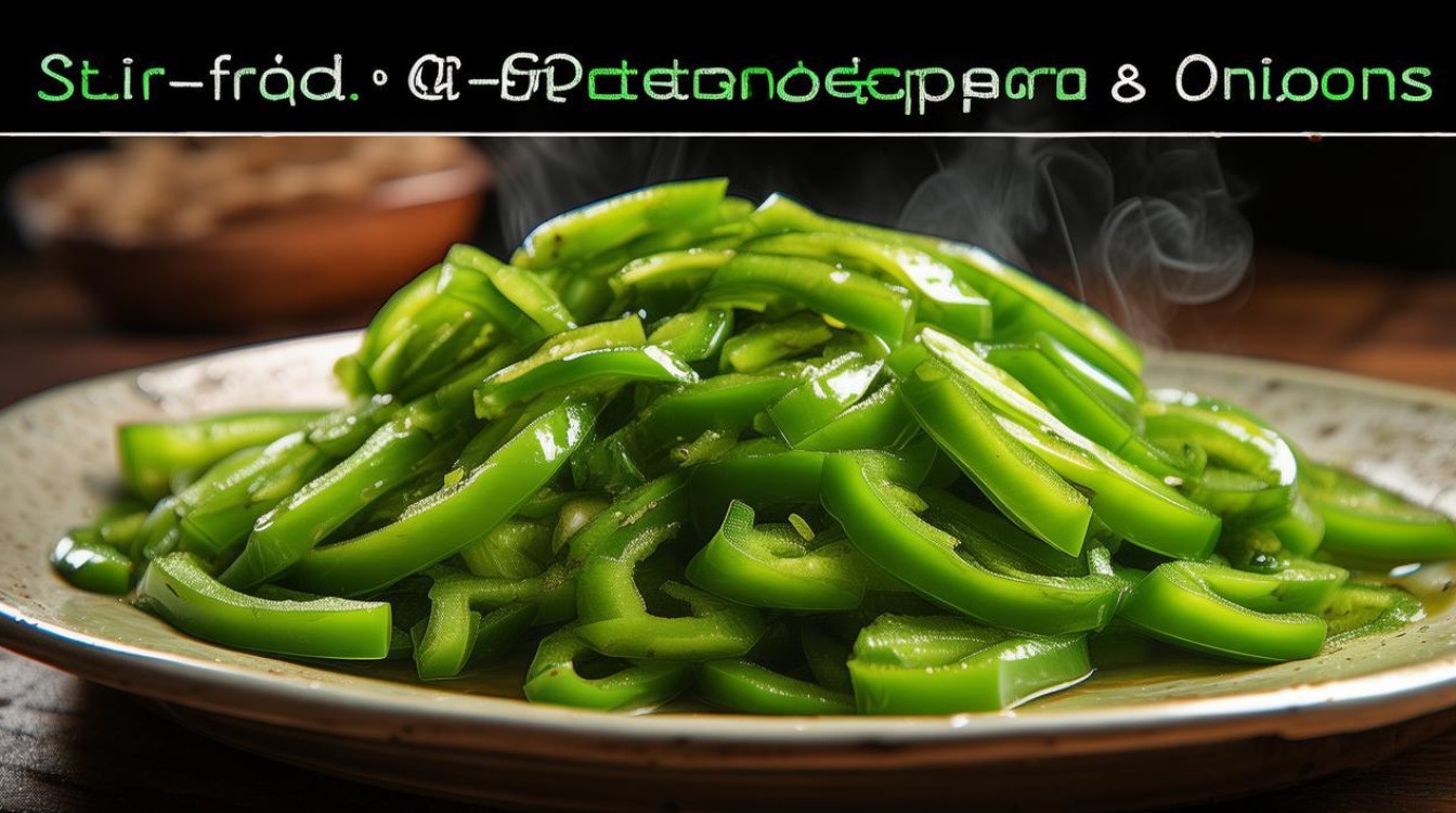 洋葱炒青椒