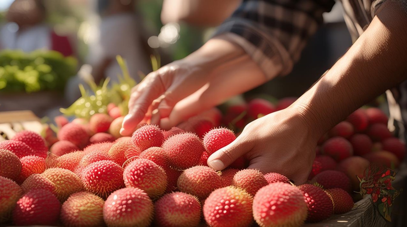 挑选荔枝