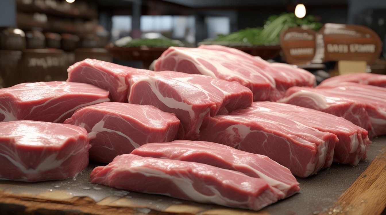 挑选猪肉