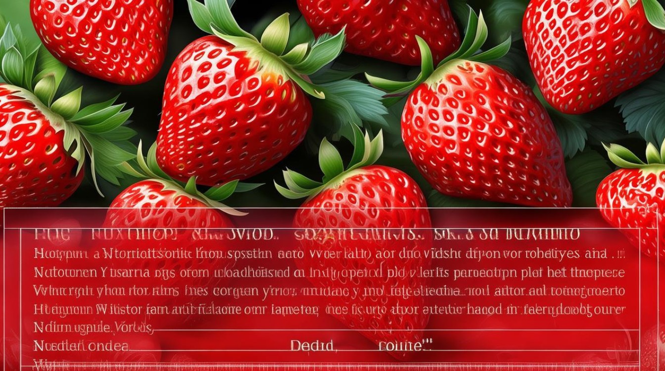 草莓的营养价值及功效