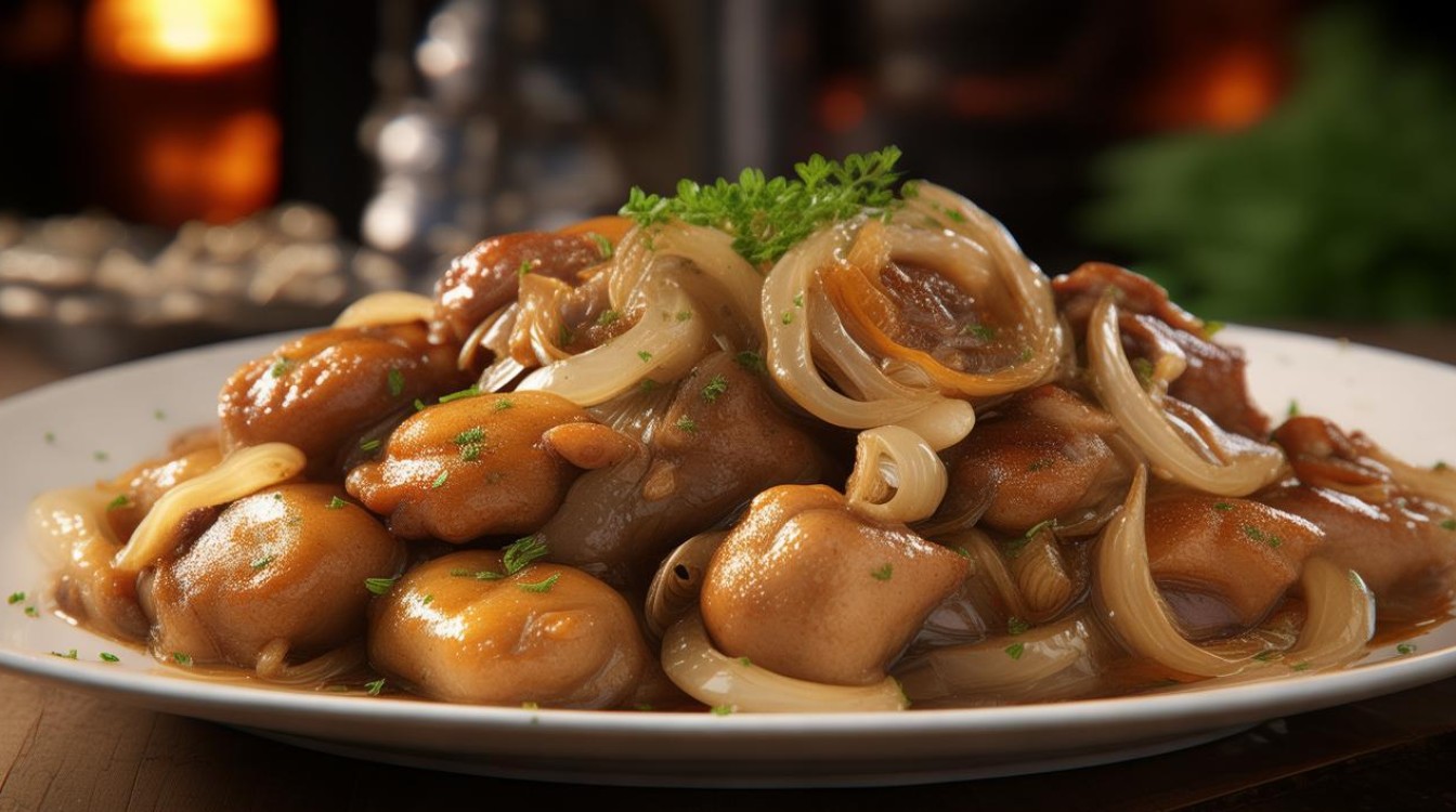 洋葱炒鸡胗 洋葱炒鸡胗