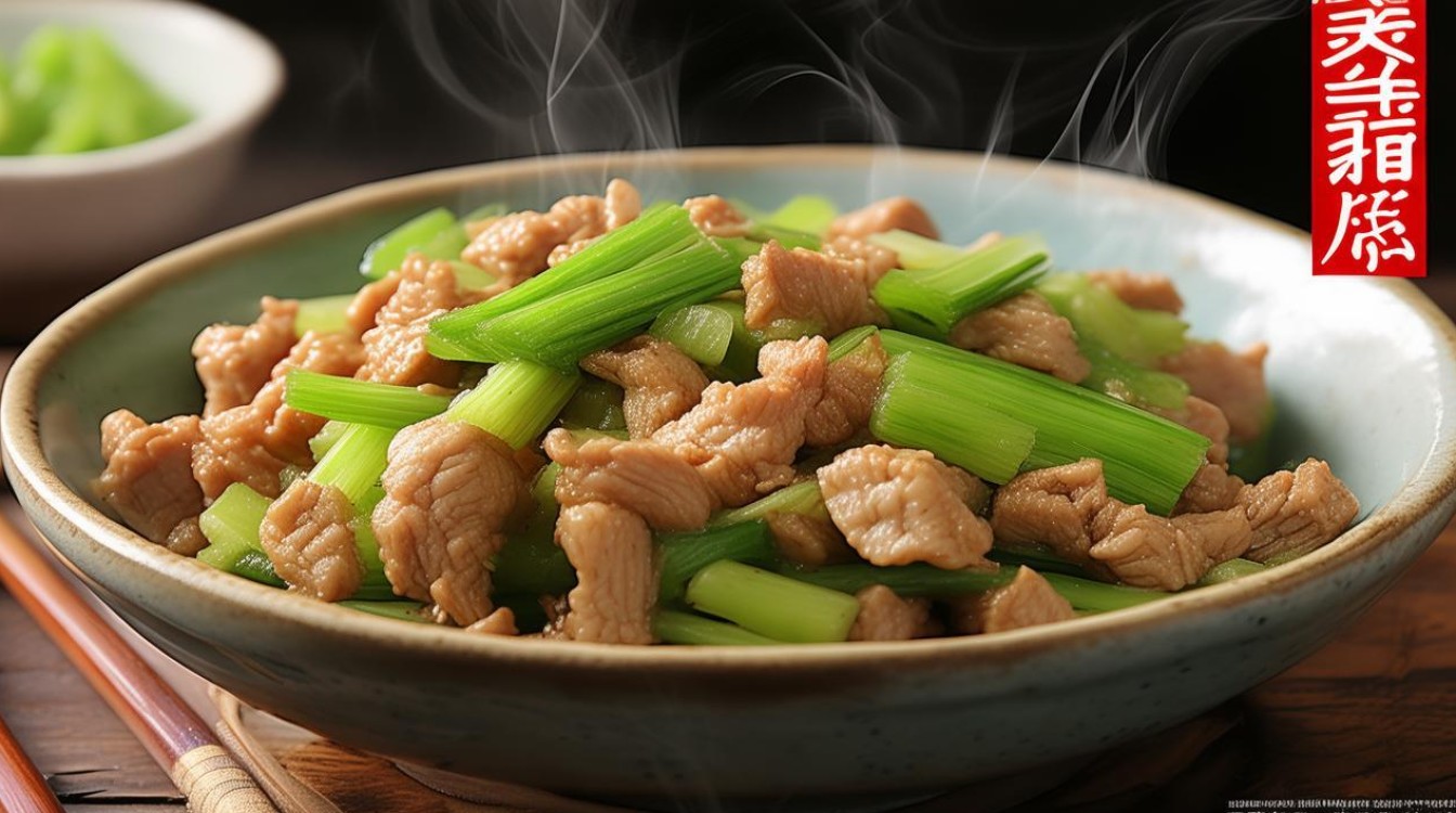 芹菜炒肉丁 芹菜炒肉丁