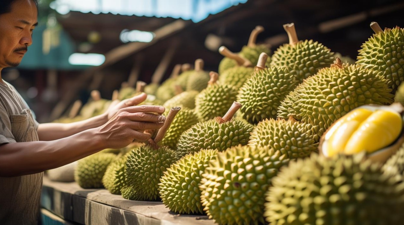 榴莲挑选