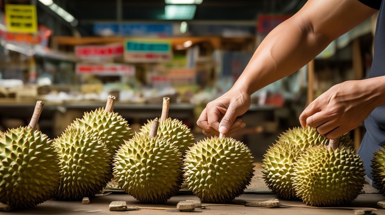 榴莲挑选