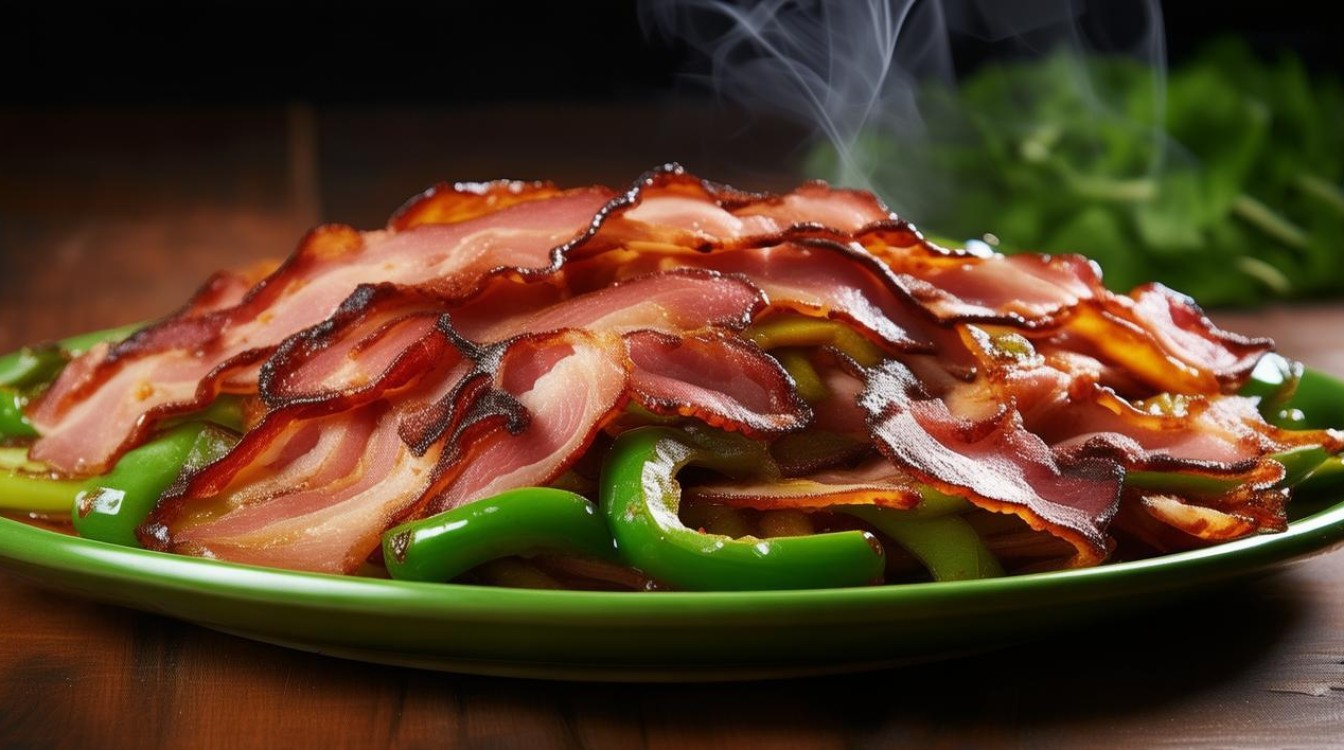 青椒炒培根 青椒炒培根