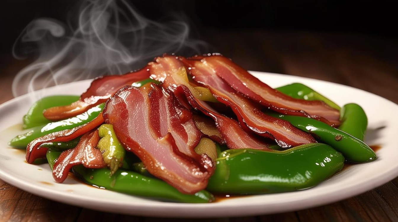 青椒炒培根 青椒炒培根