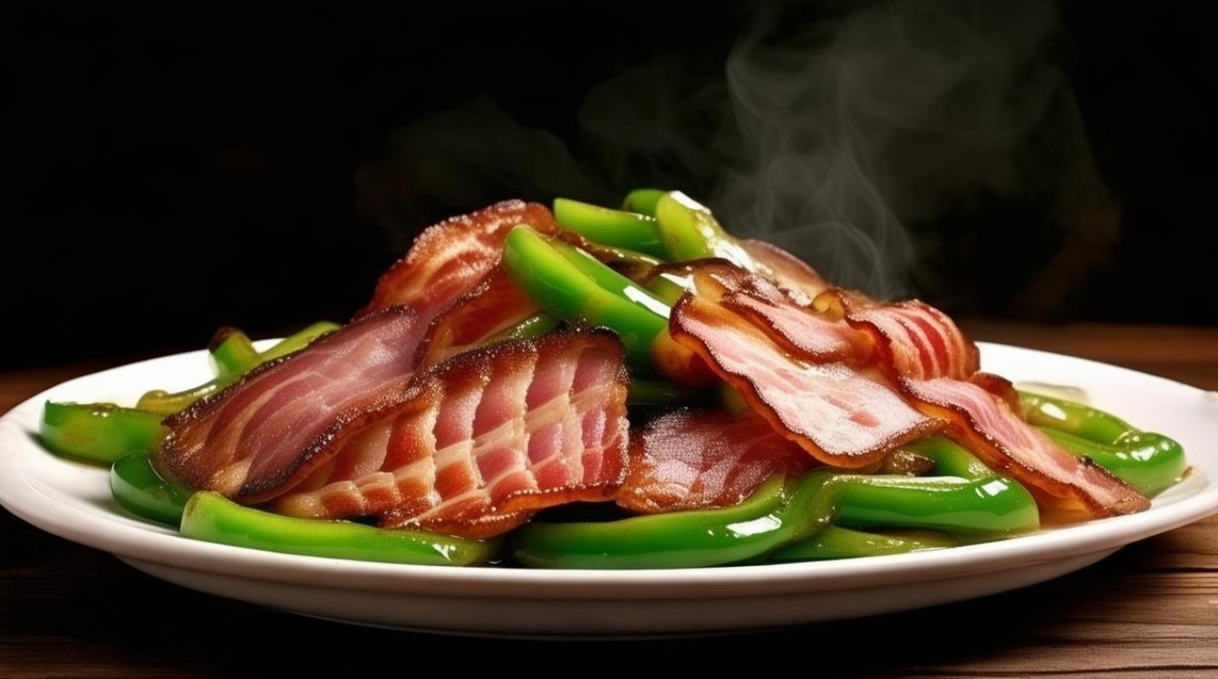 青椒炒培根 青椒炒培根