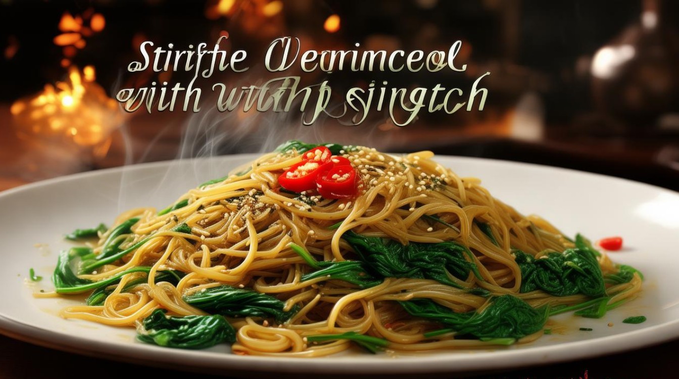 菠菜粉丝炒 菠菜粉丝炒