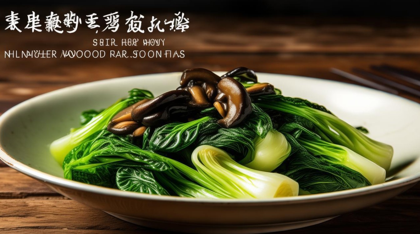 菠菜炒木耳 菠菜炒木耳