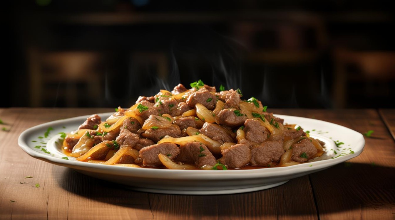 洋葱炒羊肉