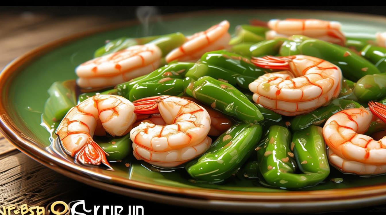 青椒炒虾仁