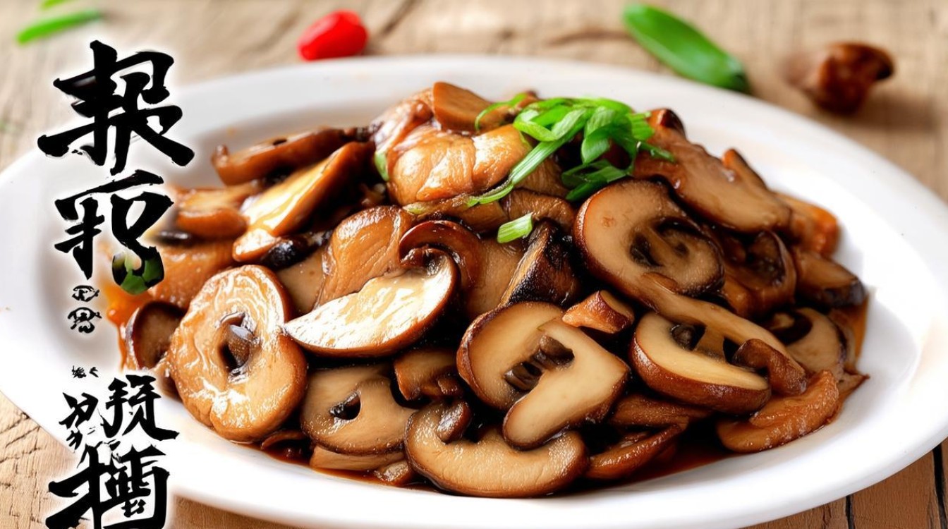 香菇炒肉片
