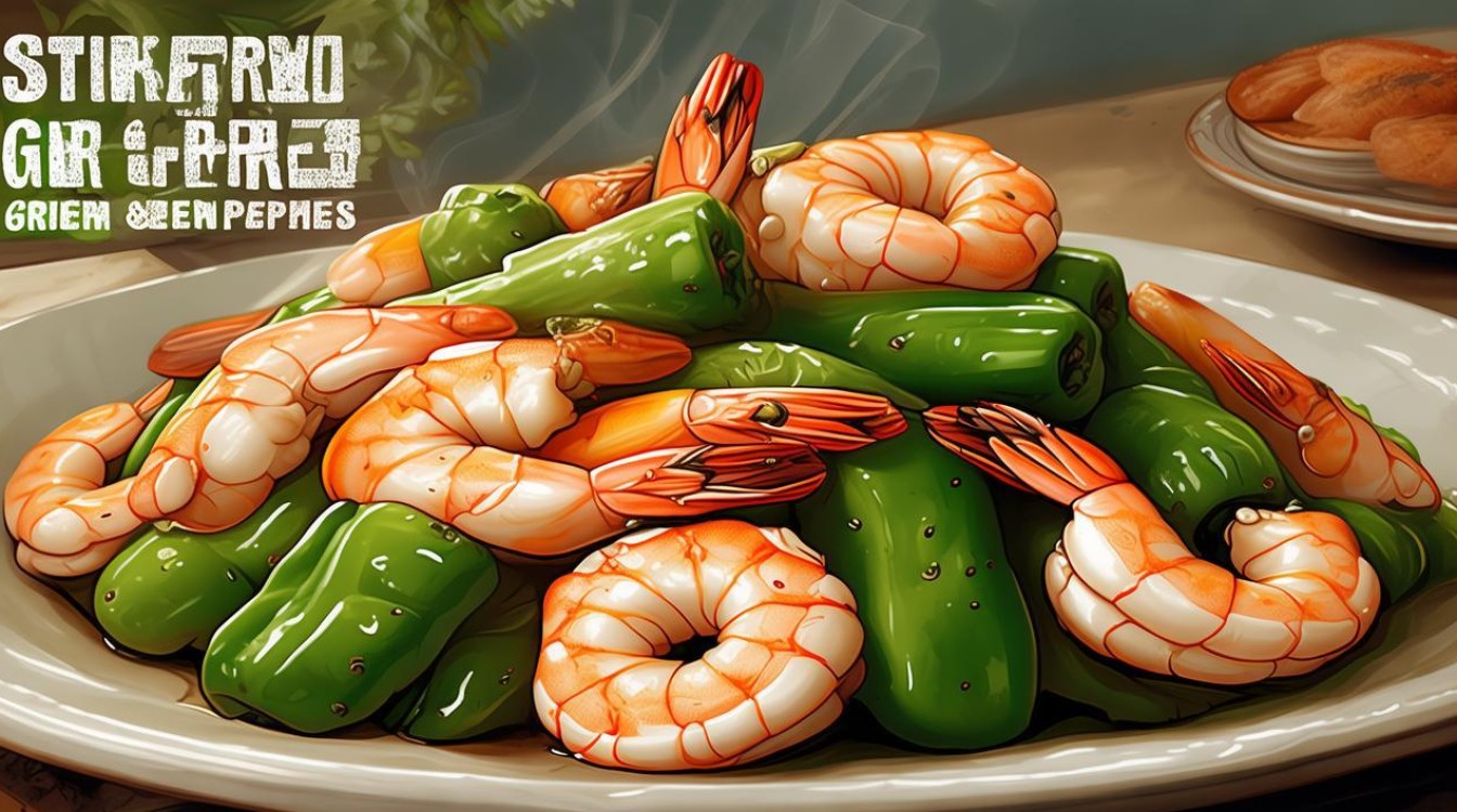 青椒炒虾仁
