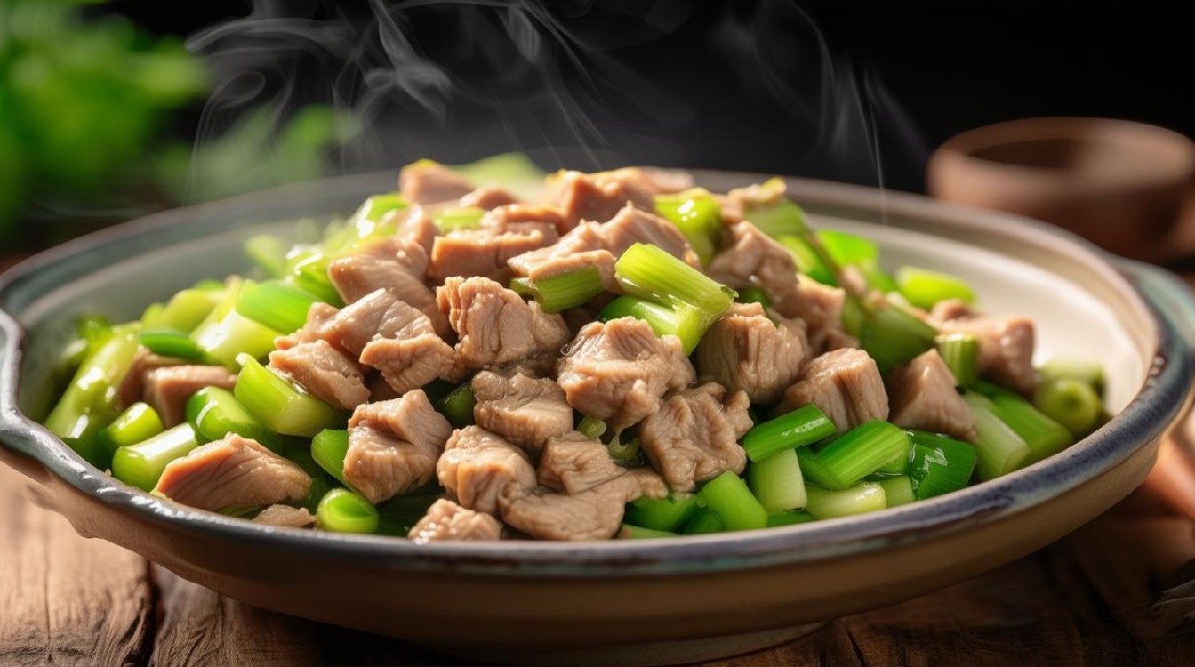 芹菜炒肉丁