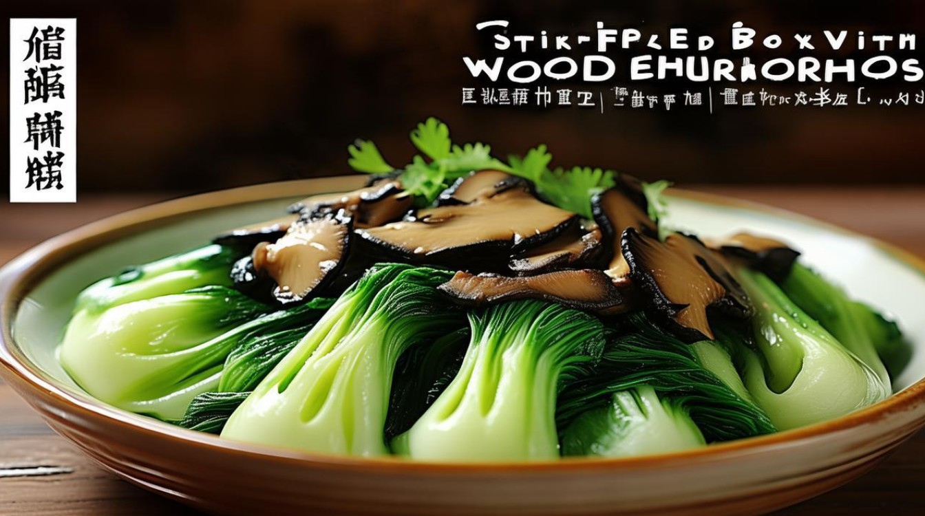 菠菜炒木耳 菠菜炒木耳