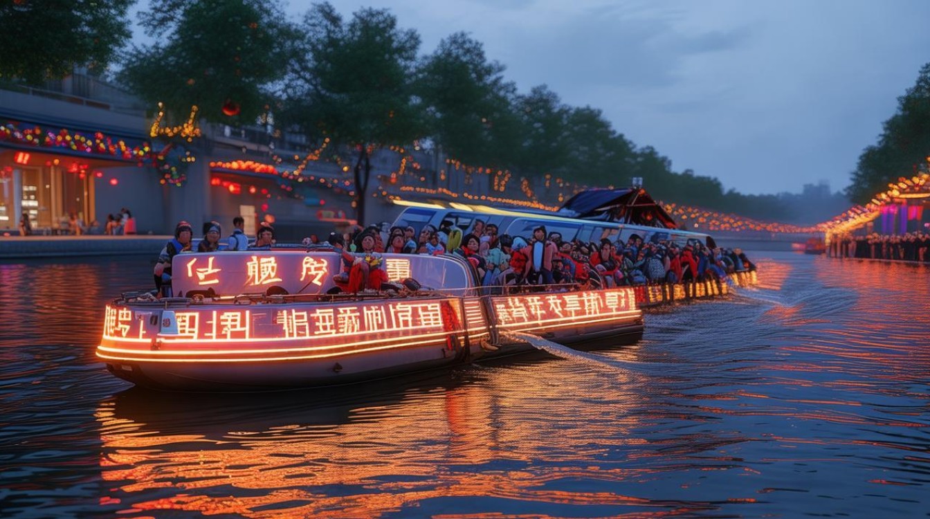 北京首个夜间漂流项目正式开通