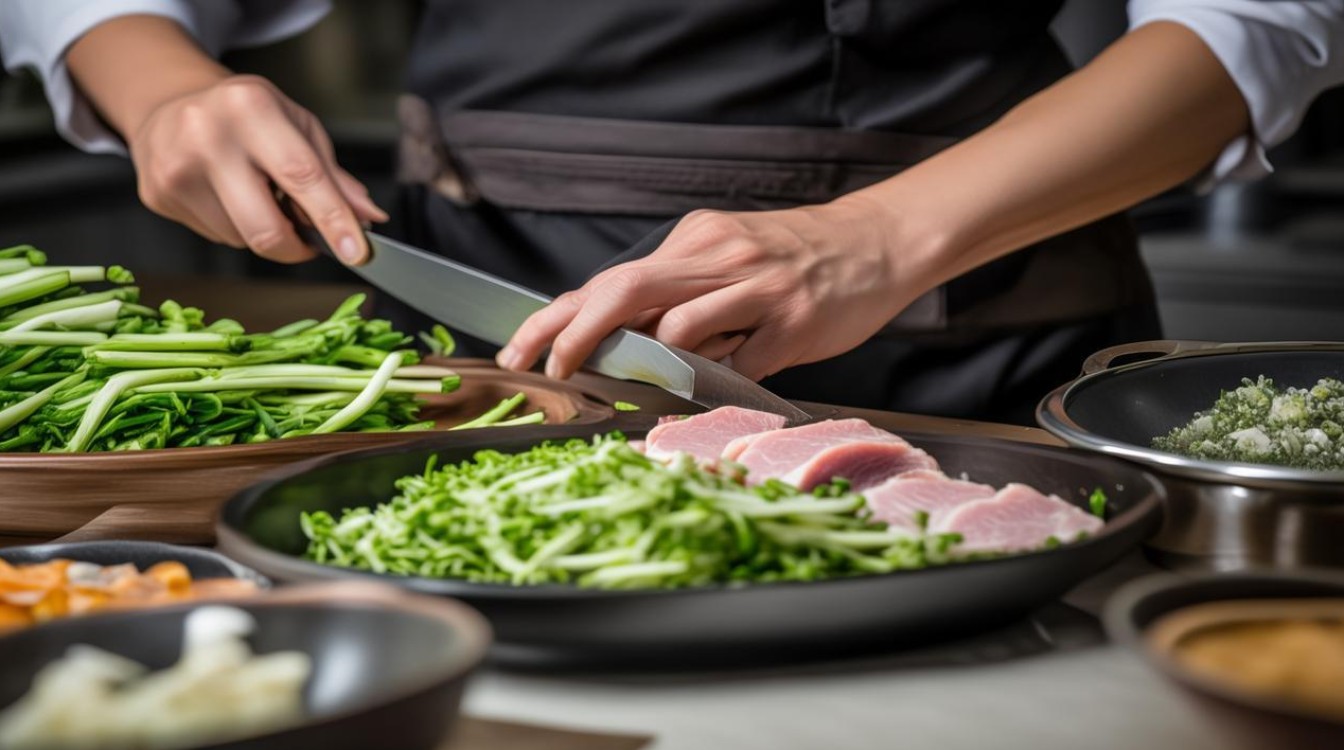 蒜苔炒肉的做法