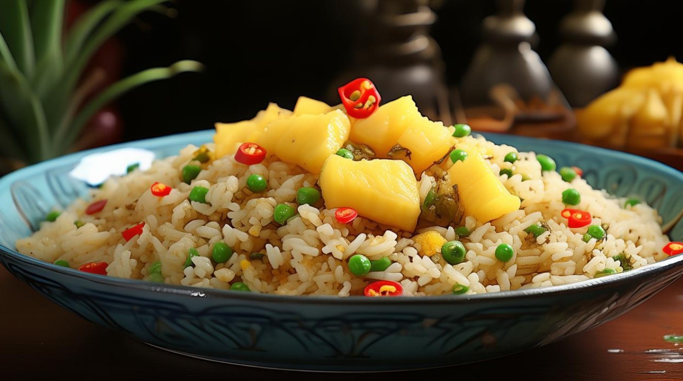 菠萝炒饭的做法