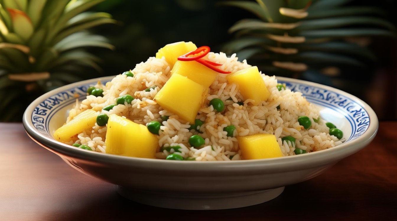 菠萝炒饭的做法