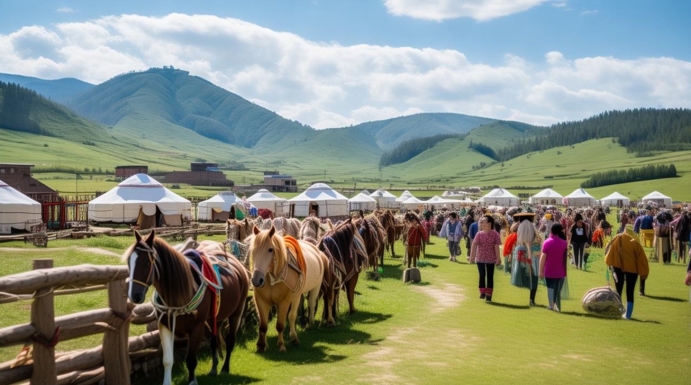 达茂旗套马沟景区开展特色乡村游
