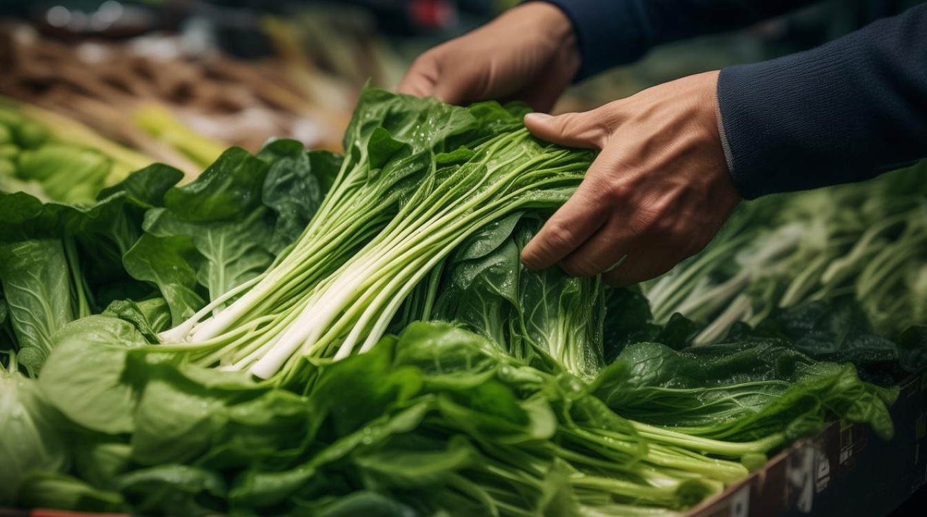 挑选菜心 挑选菜心