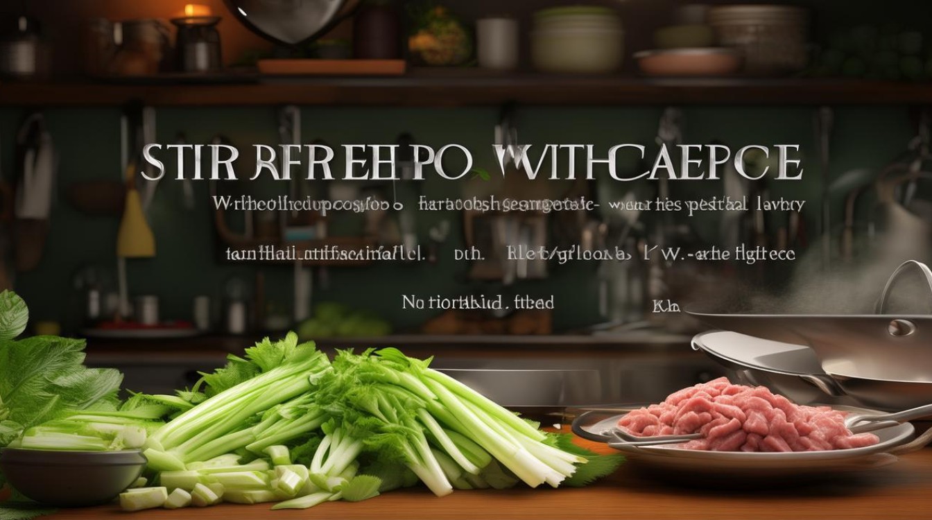 芹菜炒肉的做法