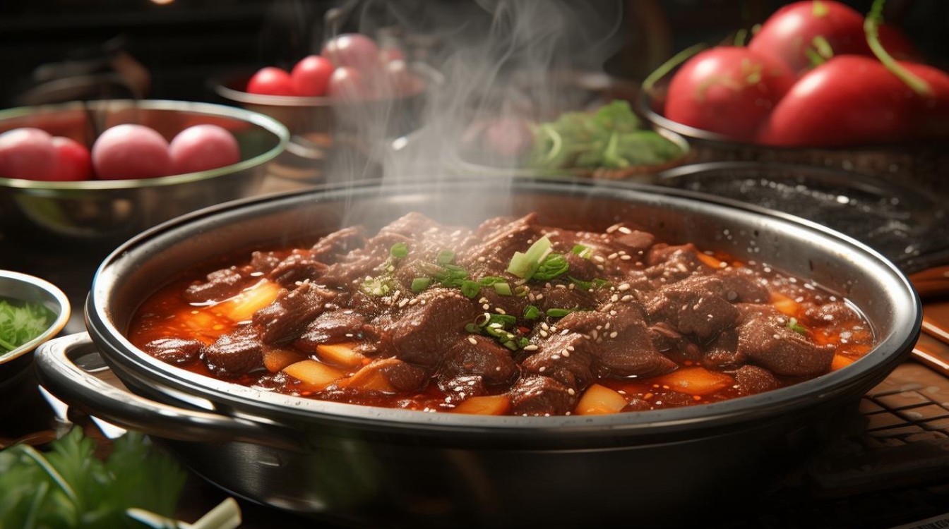 萝卜炖牛肉的做法