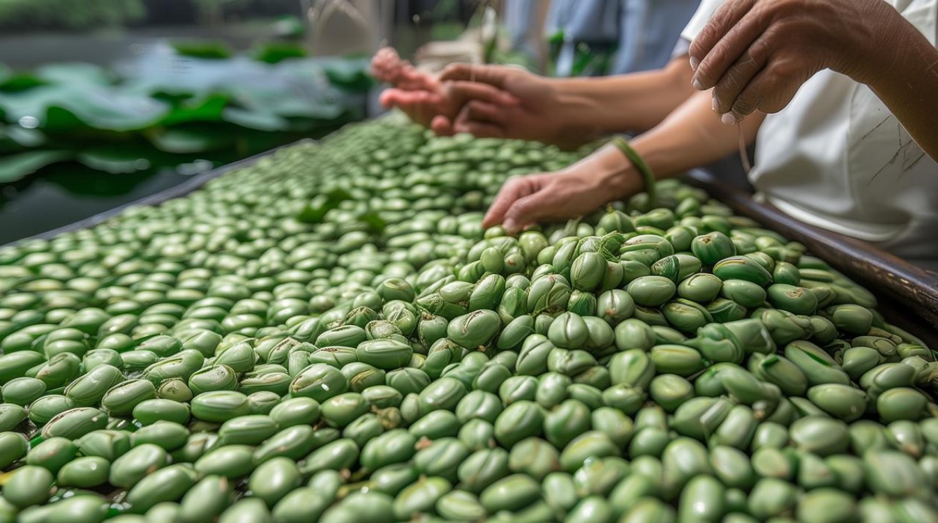 莲子的挑选 莲子的挑选