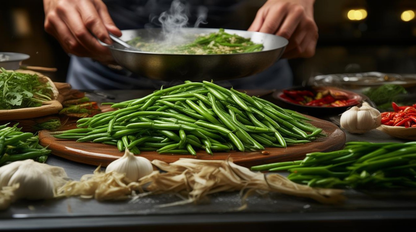 干煸四季豆的做法