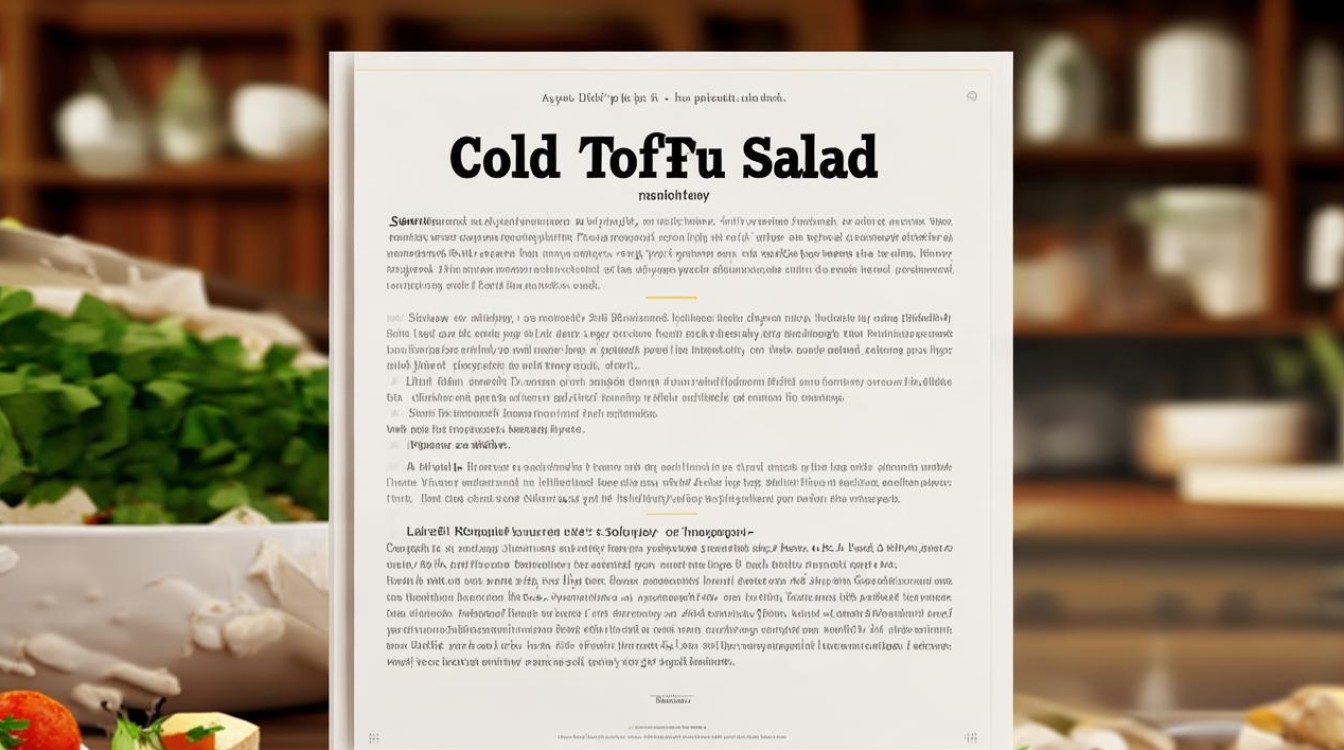 凉拌豆腐怎么做好吃又简单