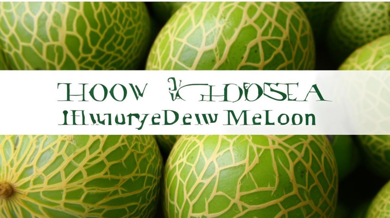 蜜瓜怎么挑选