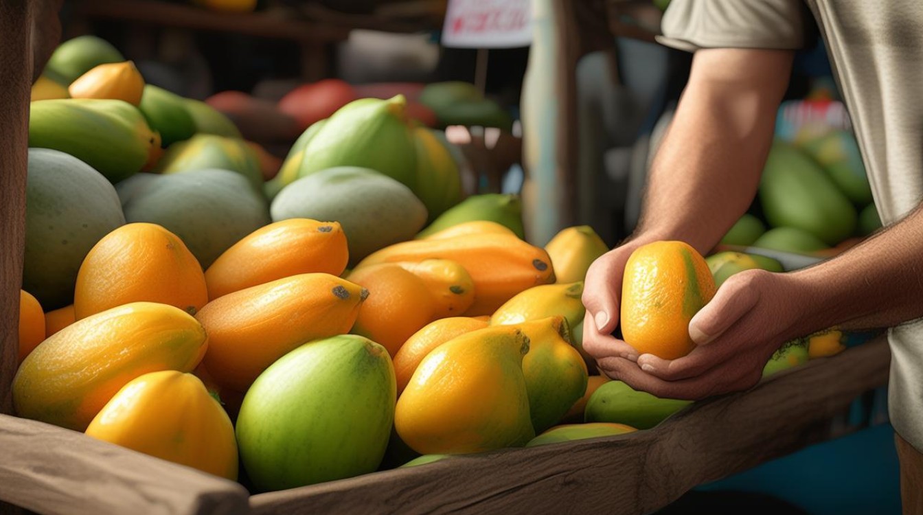 木瓜的挑选