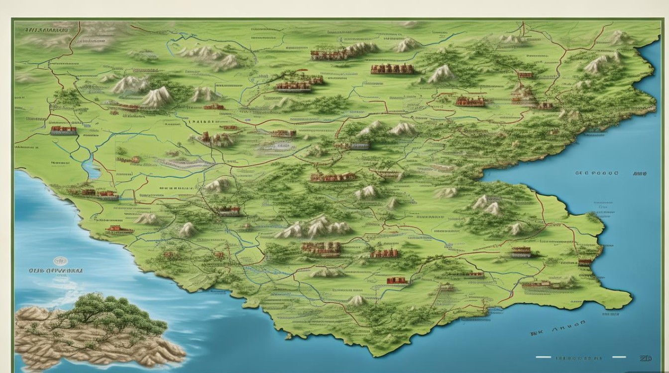 江西主要景点分布图 江西主要景点分布图