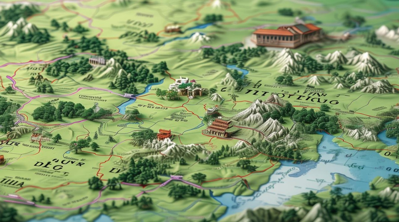 江西主要景点分布图 江西主要景点分布图