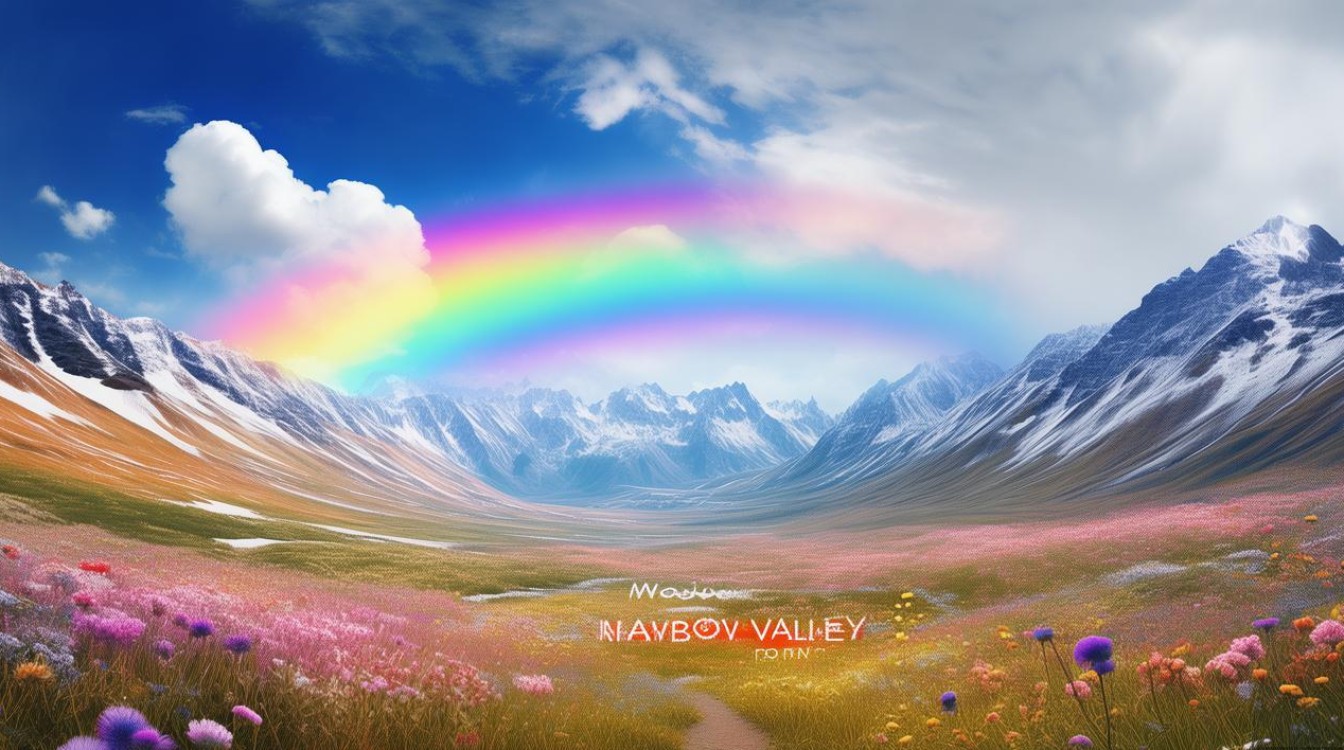 雪山彩虹谷景点