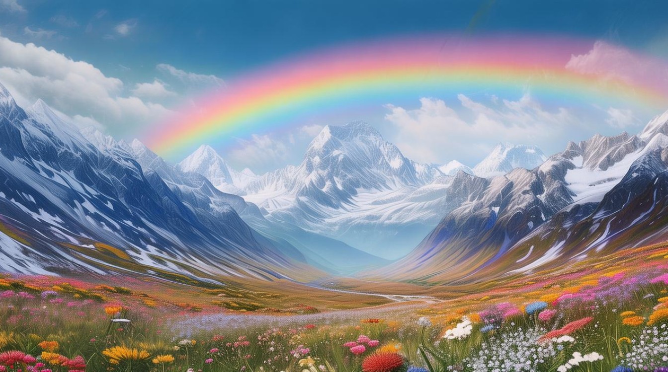 雪山彩虹谷景点