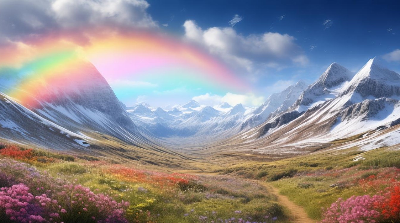 雪山彩虹谷景点