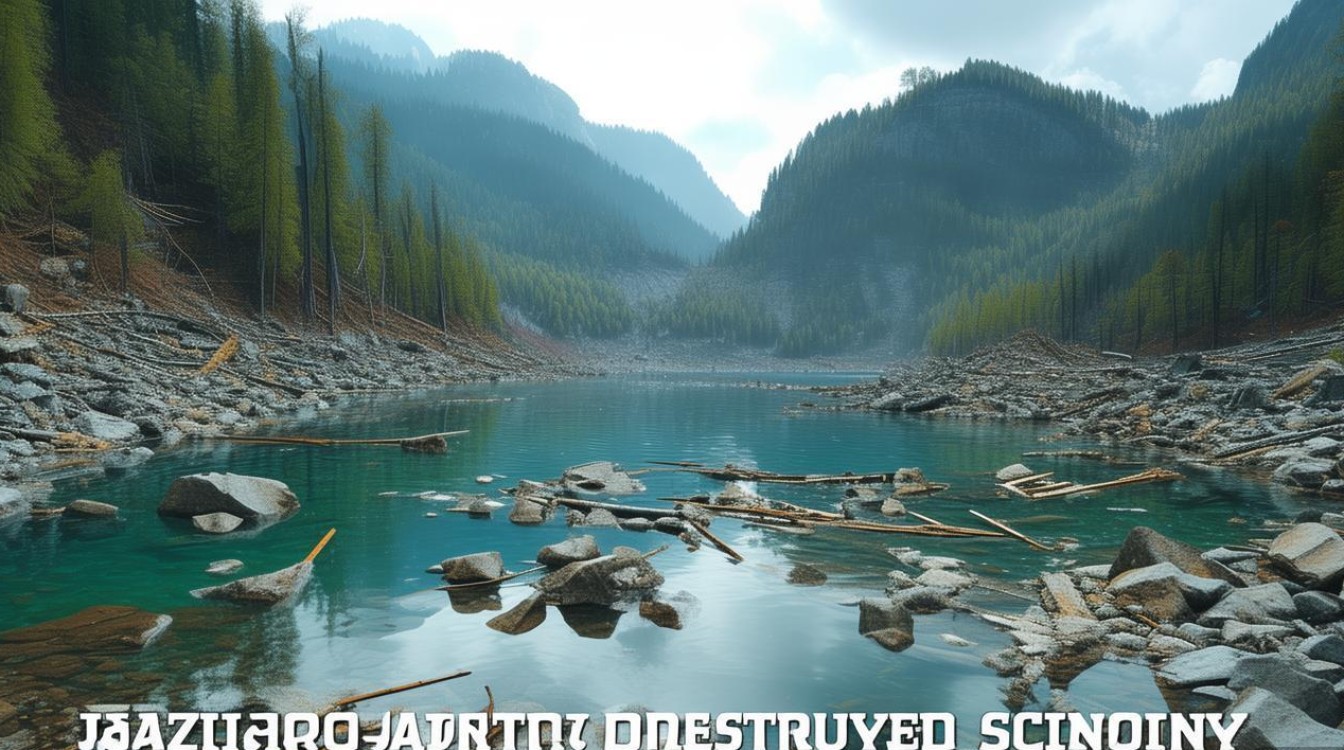 九寨沟地震毁景点 九寨沟地震毁景点