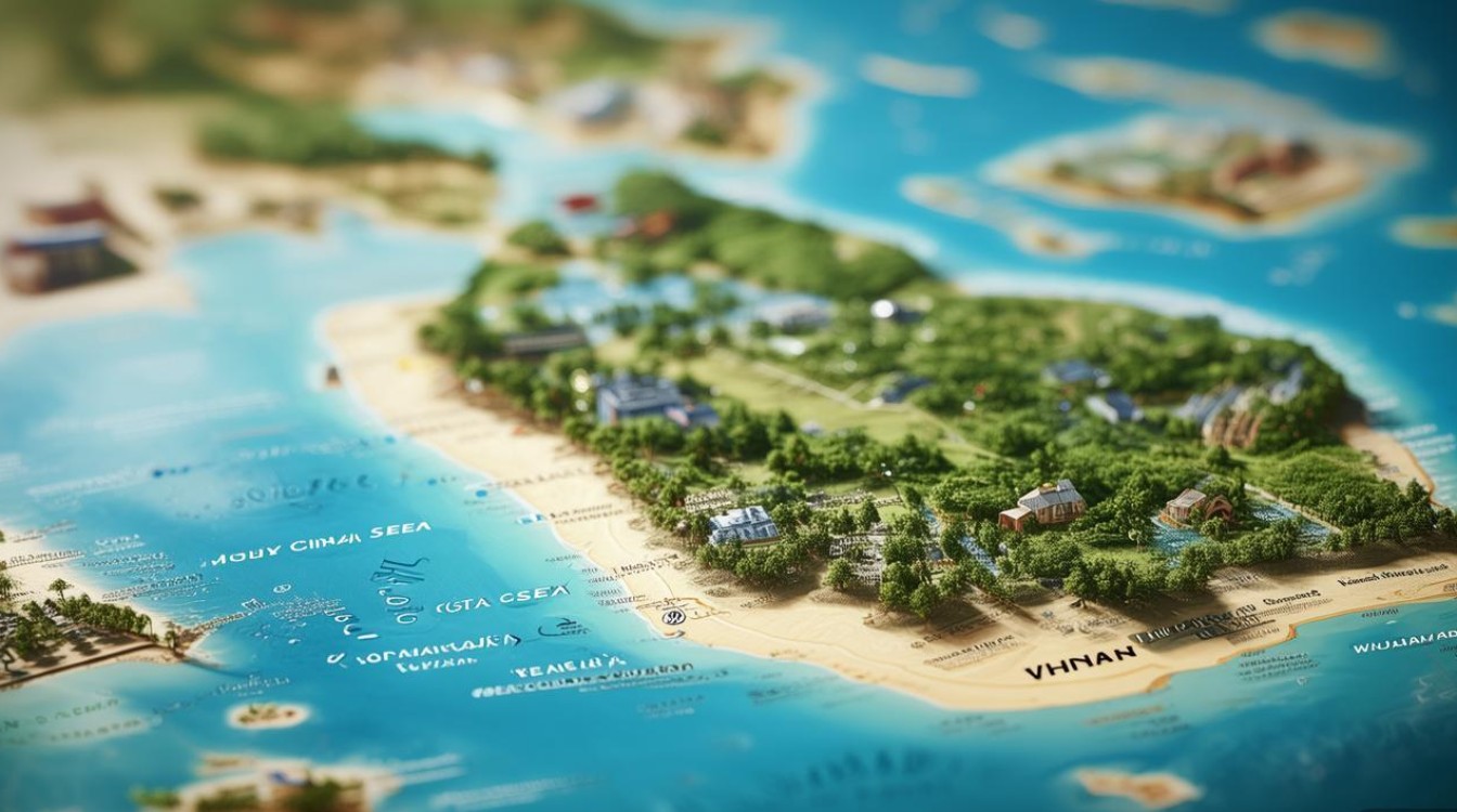 海南主要景点分布图