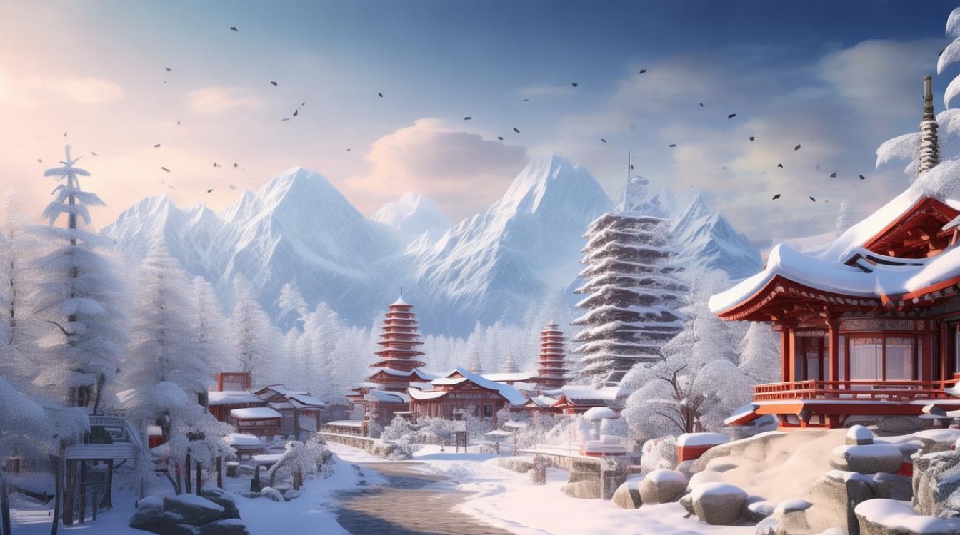 旅游景点雪景 旅游景点雪景