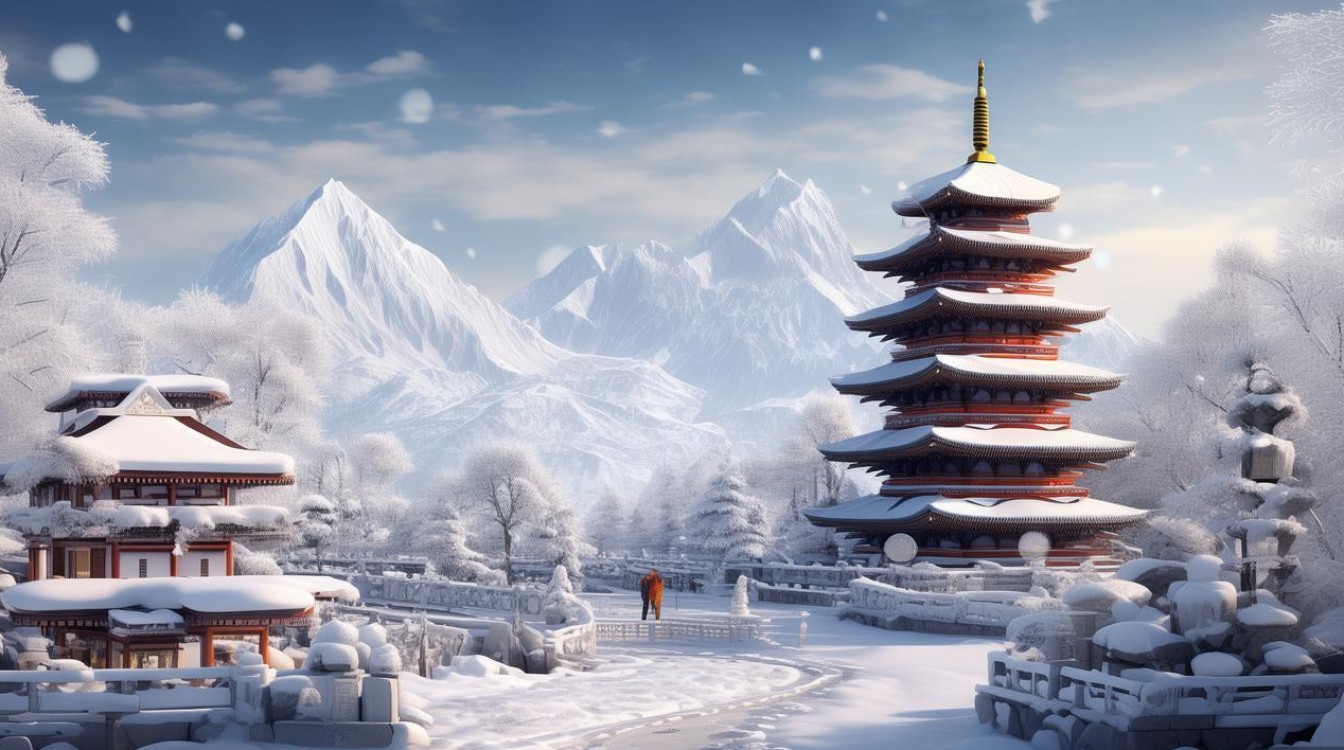 旅游景点雪景 旅游景点雪景