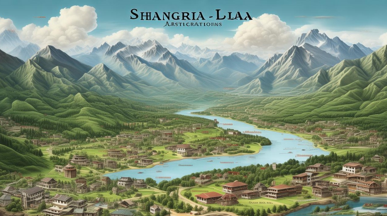 香格里拉旅游景点地图