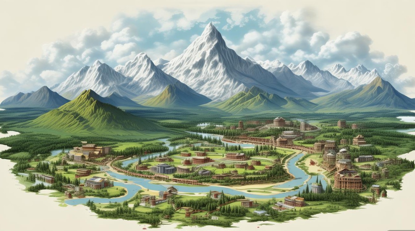 香格里拉旅游景点地图