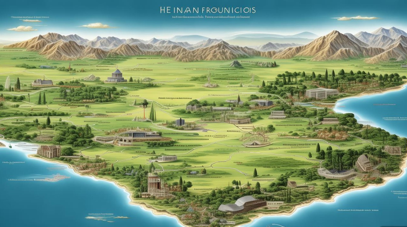 河南旅游景点地图全图