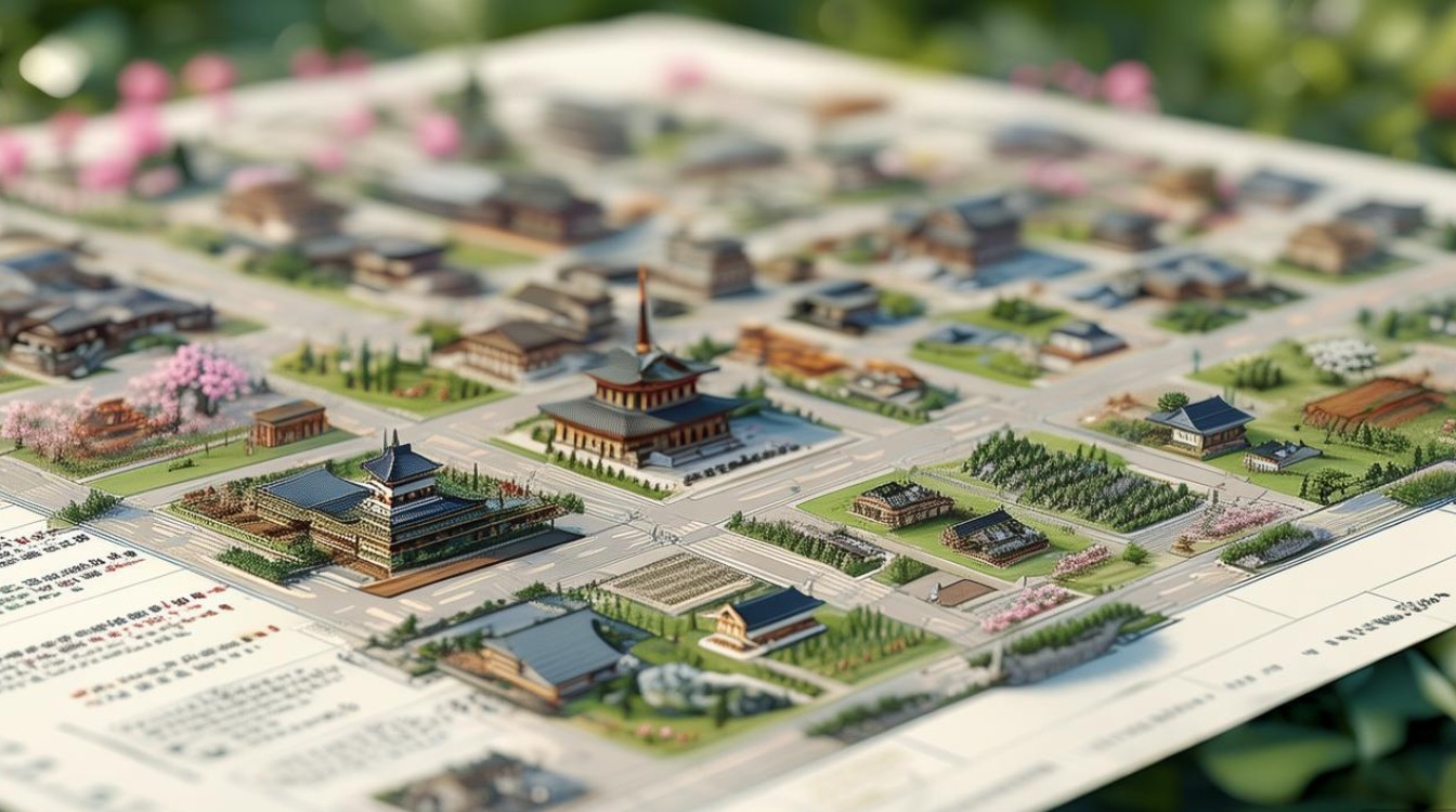 日本京都景点地图