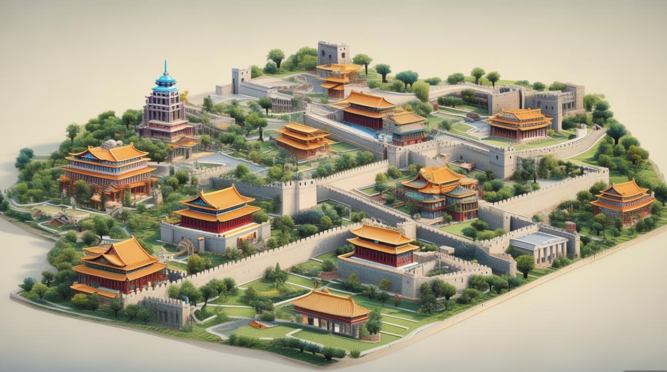 北京著名景点分布图 北京著名景点分布图