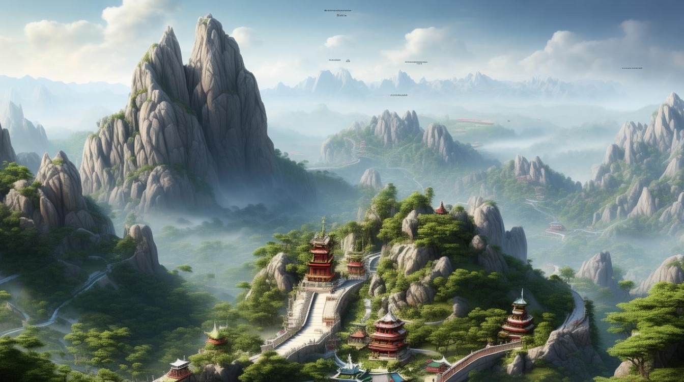 庐山旅游景点示意图